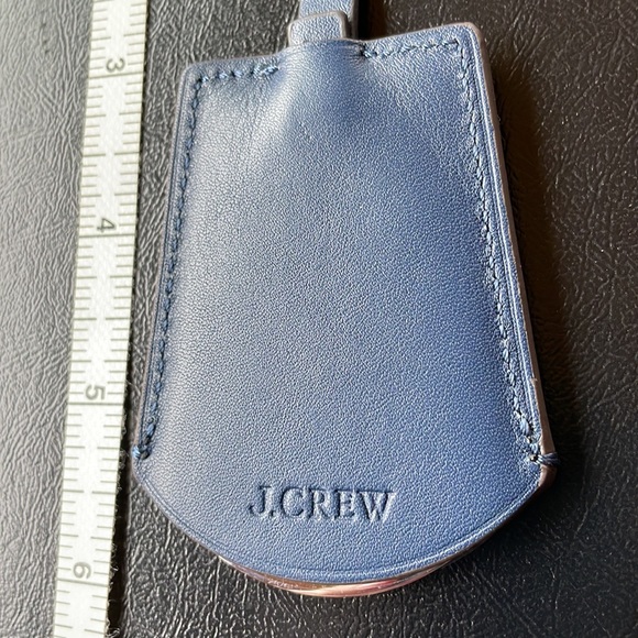 J Crew leather handbag charm accessory mirror NWT - Picture 5 of 6